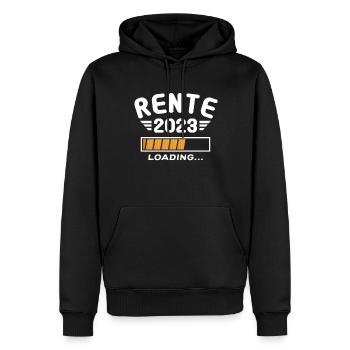 Rentner 2023 Rentnerin 2023 Rente 2023 - Männer Premium Bio Hoodie - Schwarz - Vorne - Nico (187cm)