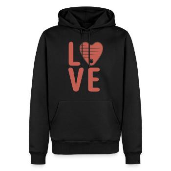 Steak Lover Steak Cadeau - Sweat à capuche Premium bio Homme - noir - Devant - Nico (187cm)