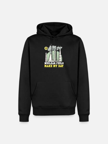 Atomkraftwerk Nuklear Energie Erneuerbare Energie - Herre Premium økologisk hoodie - sort