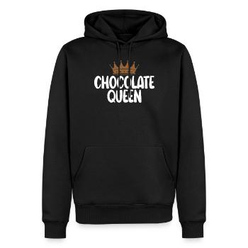 Cadeaux pour amateurs de chocolat - Sweat à capuche Premium bio Homme - noir - Devant - Nico (187cm)