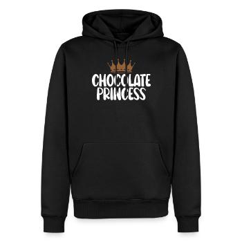 Cadeaux pour amateurs de chocolat - Sweat à capuche Premium bio Homme - noir - Devant - Nico (187cm)