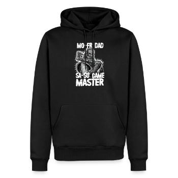 Larp Live Action Role Play NPC Game Master - Männer Premium Bio Hoodie - Schwarz - Vorne - Nico (187cm)