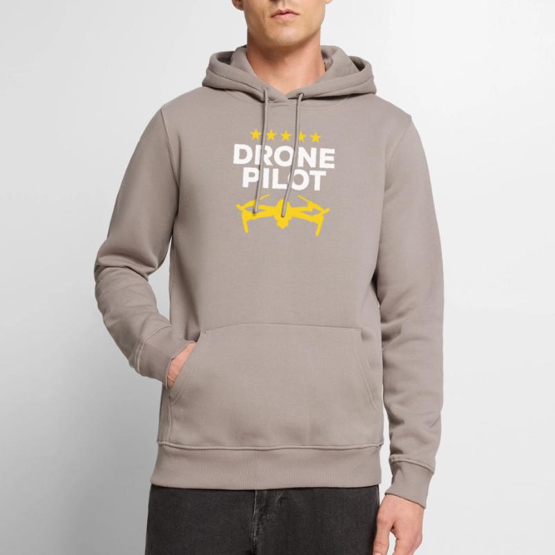 Drone Pilot Multicopter Drones - Funny Drone Pilot Men’s Premium Organic Hoodie