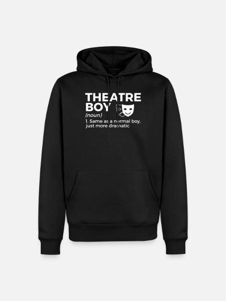 Acteurs de théâtre - Sweat à capuche Premium bio Homme - noir