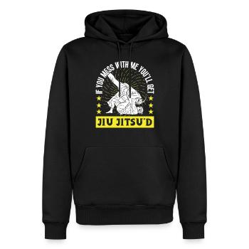 Jujutsu vous obtiendrez Jiu Jitsud Arts Martiaux MMA - Sweat à capuche Premium bio Homme - noir - Devant - Nico (187cm)
