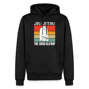 Jiu Jitsu Good Old Way Jujutsu Martial Arts MMA - Männer Premium Bio Hoodie - Schwarz - Vorne - Nico (187cm)