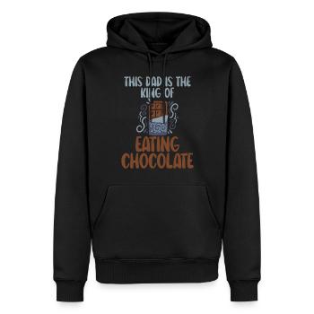 Schokoladenliebhaber Geschenke - Männer Premium Bio Hoodie - Schwarz - Vorne - Nico (187cm)