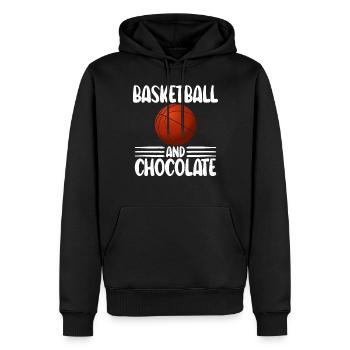 Schokoladenliebhaber Geschenke - Männer Premium Bio Hoodie - Schwarz - Vorne - Nico (187cm)
