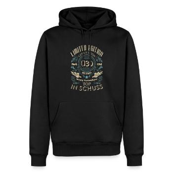 Limited Edition 30. Geburtstag Lustiger Spruch Ü30 - Männer Premium Bio Hoodie - Schwarz - Vorne - Nico (187cm)