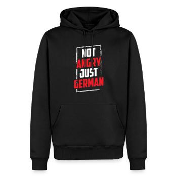Pas seulement la voix de l’Allemagne allemande - Sweat à capuche Premium bio Homme - noir - Devant - Nico (187cm)