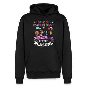Schulpsychologe Schulpsychologie Psychologie - Männer Premium Bio Hoodie - Schwarz - Vorne - Nico (187cm)