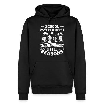 Schulpsychologe Schulpsychologie Psychologie - Männer Premium Bio Hoodie - Schwarz - Vorne - Nico (187cm)