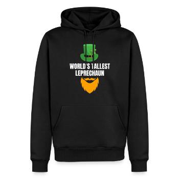Le plus grand cadeau de lutin de la Saint-Patrick - Sweat à capuche Premium bio Homme - noir - Devant - Nico (187cm)