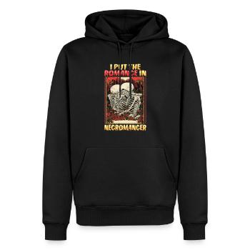 Nécromancien romantique mort-vivant Conception pour un - Sweat à capuche Premium bio Homme - noir - Devant - Nico (187cm)