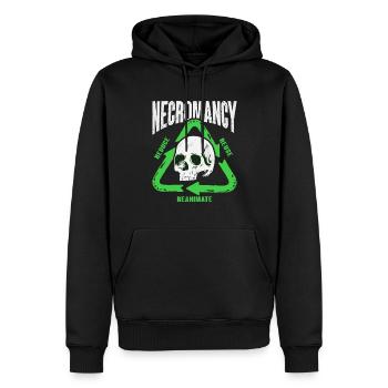Conception de recyclage de nécromanciens morts-vivants pour un - Sweat à capuche Premium bio Homme - noir - Devant - Nico (187cm)