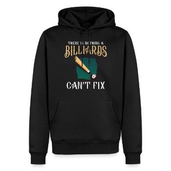 Billiards Pool Player Ball There - Men’s Premium Organic Hoodie - black - Front - Nico (187cm)