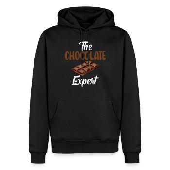 Schokoladenliebhaber Geschenke - Männer Premium Bio Hoodie - Schwarz - Vorne - Nico (187cm)