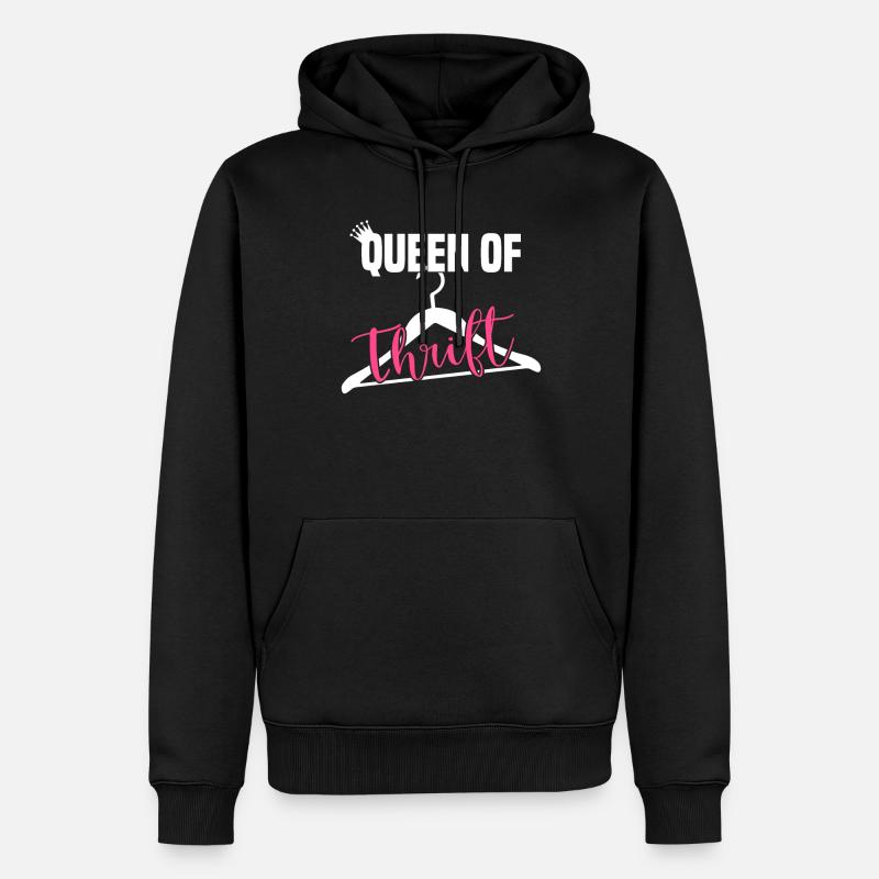 Secondhandladen Secondhand Öko Hipster Gebraucht - Männer Premium Bio Hoodie - Schwarz