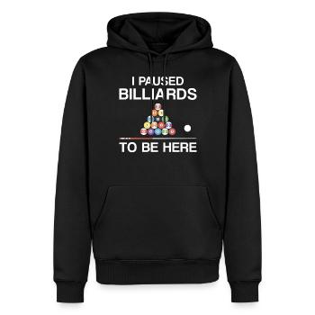 Billiards Pool Player Ball I - Men’s Premium Organic Hoodie - black - Front - Nico (187cm)