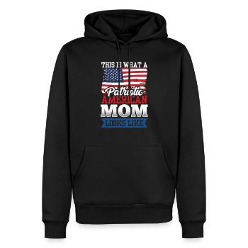 Voici à quoi ressemble une mère américaine patriotique aux États-Unis - Sweat à capuche Premium bio Homme - noir - Devant - Nico (187cm)
