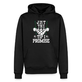 Seulement le meilleur billard promis piscine de billard - Sweat à capuche Premium bio Homme - noir - Devant - Nico (187cm)
