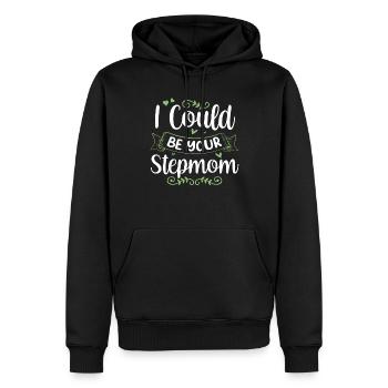Je pourrais être votre belle-mère enfant mère mère d’accueil - Sweat à capuche Premium bio Homme - noir - Devant - Nico (187cm)
