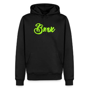 BMX - Men’s Premium Organic Hoodie - black - Front - Nico (187cm)