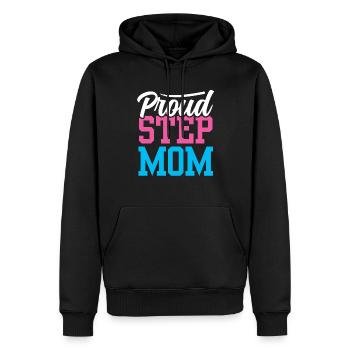 Fière belle-mère mère adoptive mère adoptive enfant - Sweat à capuche Premium bio Homme - noir - Devant - Nico (187cm)