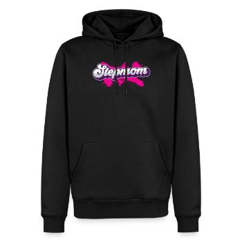 Belle-mère Mère d’accueil Belle-mère - Sweat à capuche Premium bio Homme - noir - Devant - Nico (187cm)