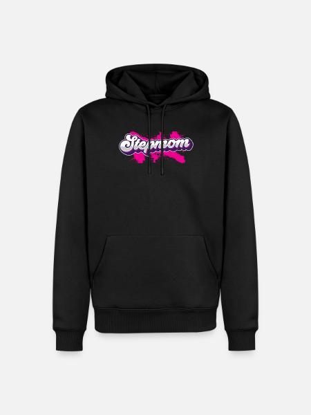 Stiefmutter Ziehmutter Pflegemutter Stepmother - Männer Premium Bio Hoodie - Schwarz