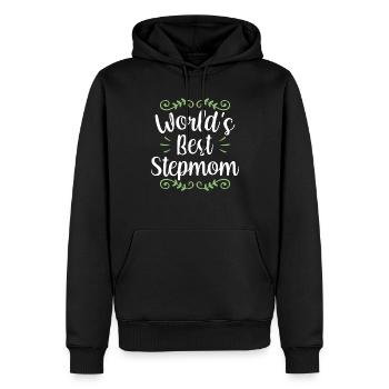 La meilleure belle-mère du monde mère d’accueil - Sweat à capuche Premium bio Homme - noir - Devant - Nico (187cm)