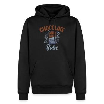 Schokoladenliebhaber Geschenke - Männer Premium Bio Hoodie - Schwarz - Vorne - Nico (187cm)