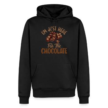 Schokoladenliebhaber Geschenke - Männer Premium Bio Hoodie - Schwarz - Vorne - Nico (187cm)