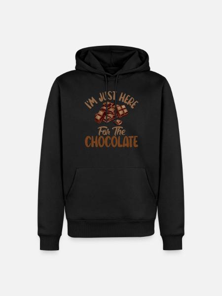 Chocolate Lover Gifts - Men’s Premium Organic Hoodie - black