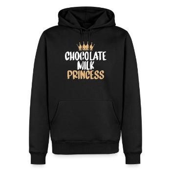 Schokolade Milchliebhaber Geschenke - Männer Premium Bio Hoodie - Schwarz - Vorne - Nico (187cm)