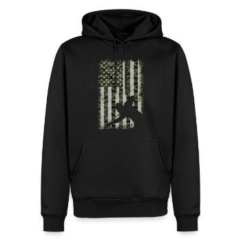 Billiards Pool Player Ball - Men’s Premium Organic Hoodie - black - Front - Nico (187cm)
