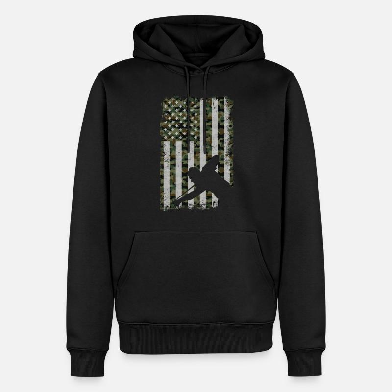 Billiards Pool Player Ball - Männer Premium Bio Hoodie - Schwarz