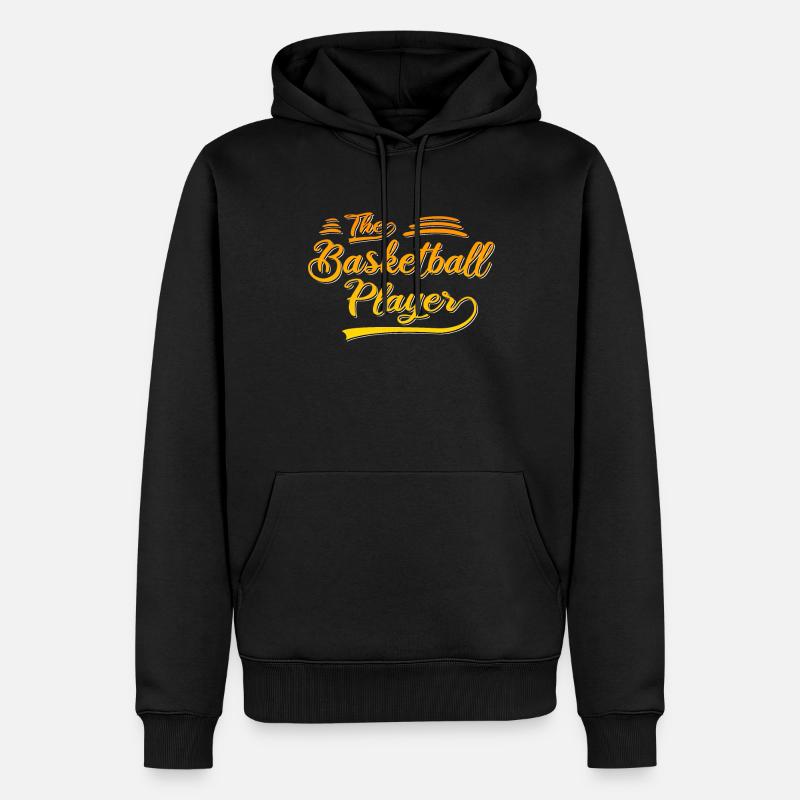 Le basketteur - Sweat à capuche Premium bio Homme - noir