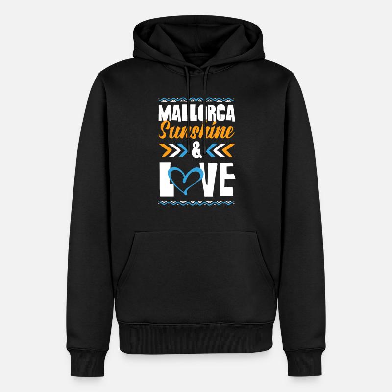 Majorque Amour - Sweat à capuche Premium bio Homme - noir