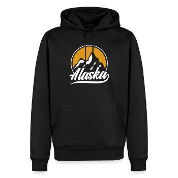 Alaska Nature Hiker Randonnée - Sweat à capuche Premium bio Homme - noir - Devant - Nico (187cm)
