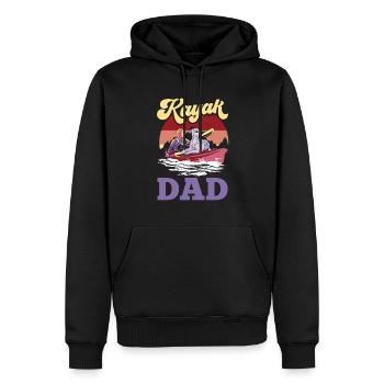 Kajak Vater Hobby Kajakfahren Kayak Kajakfahrer - Männer Premium Bio Hoodie - Schwarz - Vorne - Nico (187cm)