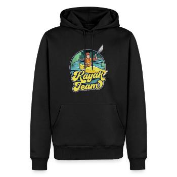 Équipe de kayak kayakistes kayak kayak loisir - Sweat à capuche Premium bio Homme - noir - Devant - Nico (187cm)