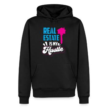 Immobilien Sind Mein Geschäft Immobilienmakler - Männer Premium Bio Hoodie - Schwarz - Vorne - Nico (187cm)