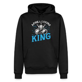 Apnea Diving King Freediving Diving Diver Swimming - Männer Premium Bio Hoodie - Schwarz - Vorne - Nico (187cm)