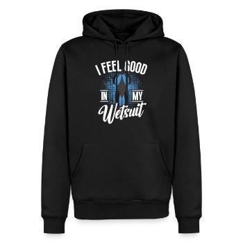 Freediving Feel Good In My Wetsuit Apnea Diving - Men’s Premium Organic Hoodie - black - Front - Nico (187cm)