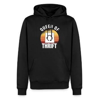 Secondhand Shop Secondhand Eco Hipster Used - Men’s Premium Organic Hoodie - black - Front - Nico (187cm)