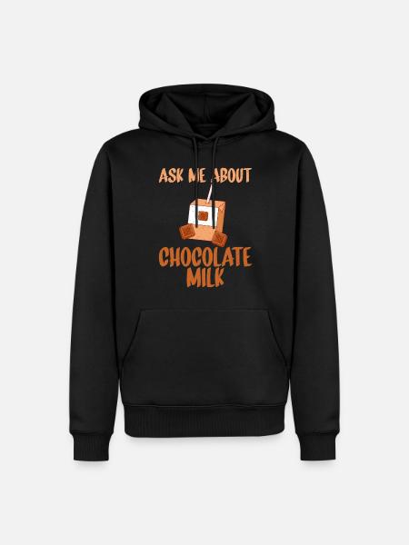 Chocolate Milk Lover Gifts - Men’s Premium Organic Hoodie - black