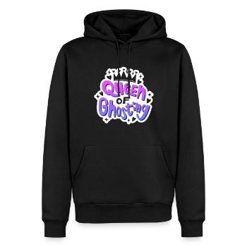 Saint-Valentin - Queen of Ghosting - Anti Valentine - Sweat à capuche Premium bio Homme - noir - Devant - Nico (187cm)