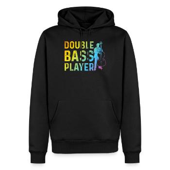 Contrabass Double Bass Player - Double Bass Player - Männer Premium Bio Hoodie - Schwarz - Vorne - Nico (187cm)