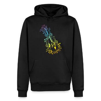 Double Bass Double Bassist Contrabass Double Bass - Männer Premium Bio Hoodie - Schwarz - Vorne - Nico (187cm)